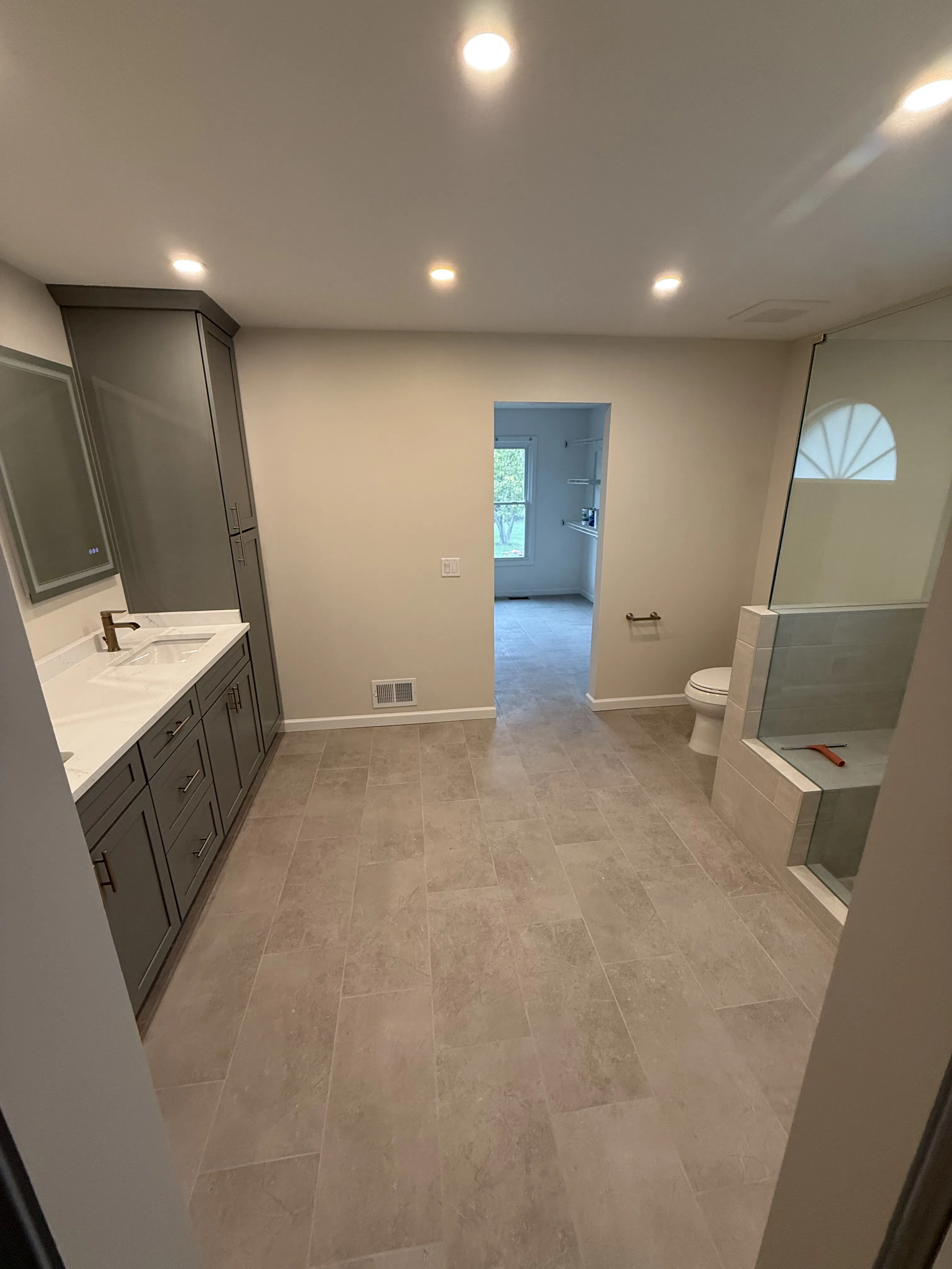 Project Full Master Bathroom Remodel Opens Up a Cramped Space in Saline image