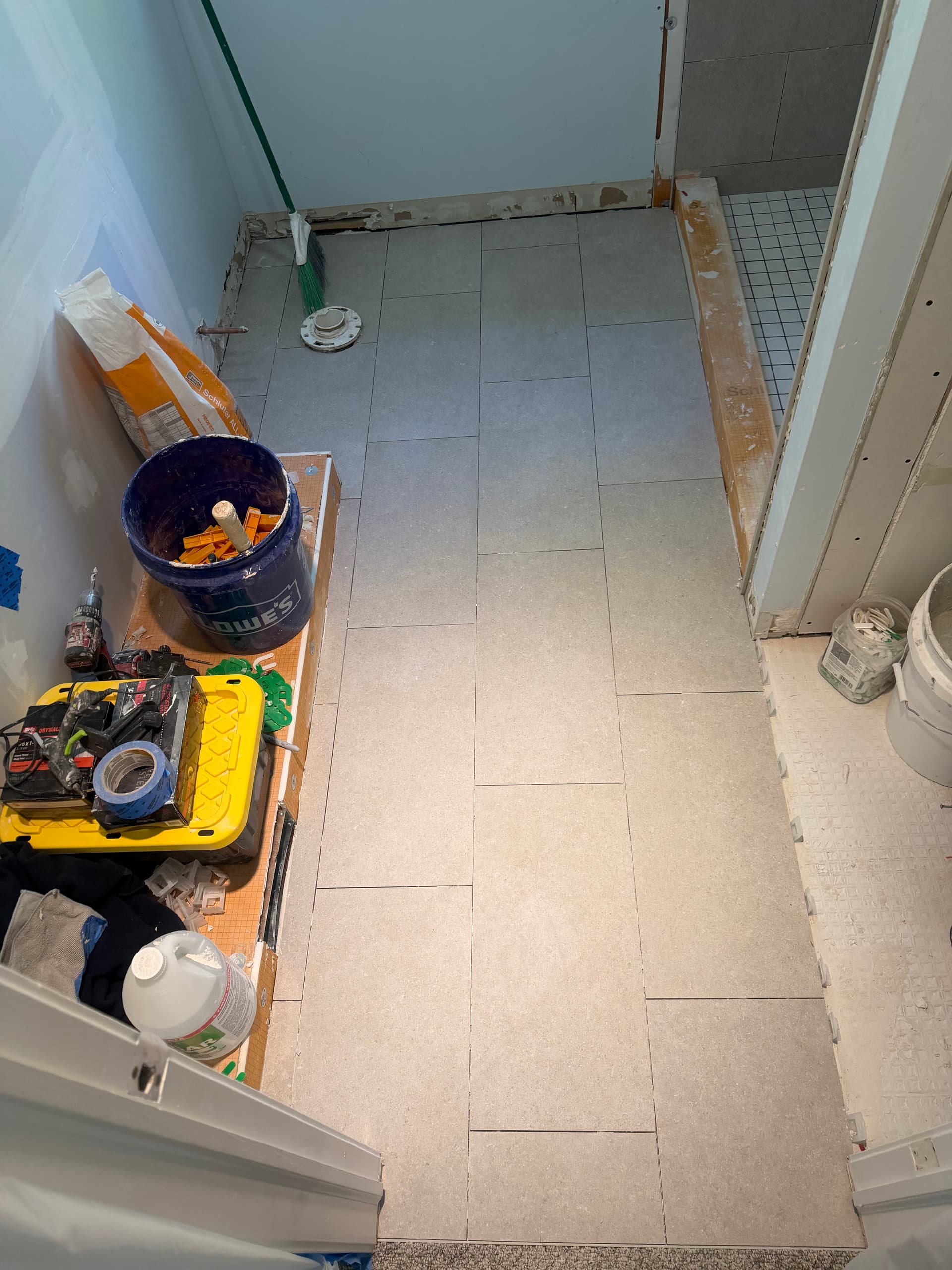 Gallery photos for Ann Arbor Bathroom Tile Work in Progress: Image #1