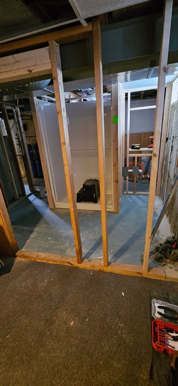 Basement Bathroom Framing in Tecumseh image