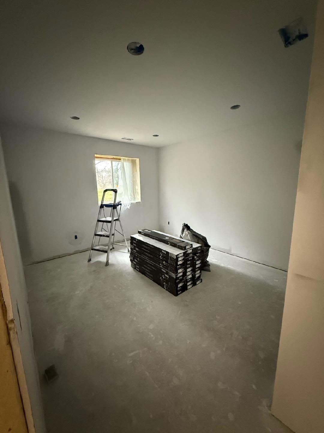 Gallery photos for Basement Drywall and Primer Preparation in Saline: Image #1
