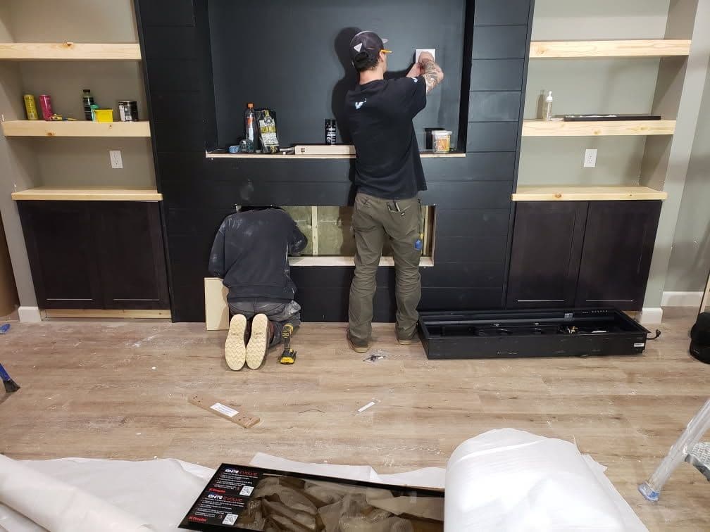 Custom Entertainment Center by Vances Remodeling