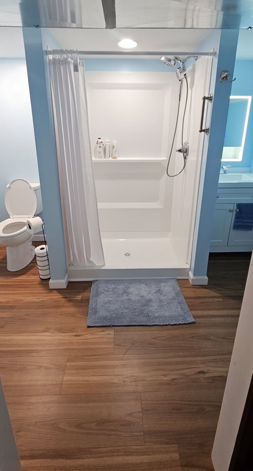 Chic Basement Bathroom Makeover in Tecumseh MI