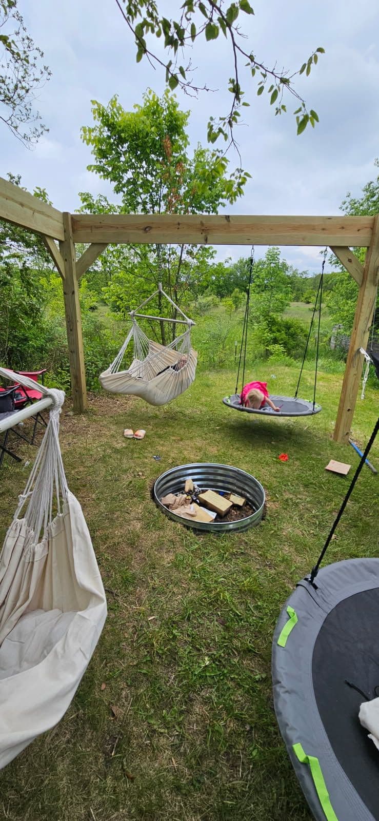 Gallery photos for Pergola Transformation with Swings in Tecumseh MI: Image #1