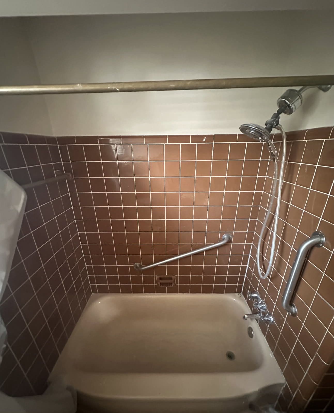 Modern Bathroom Transformation with Sleek Gray Tiles image