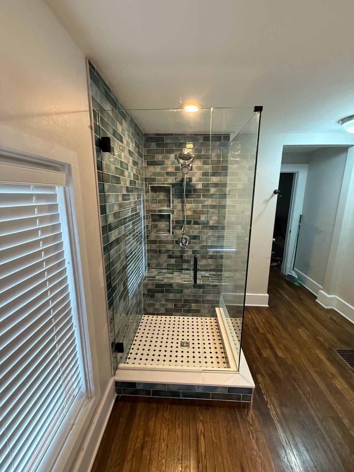 Shower Transformation with Sleek Tile Finish image