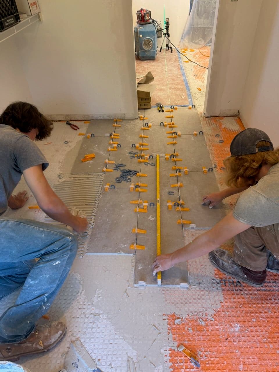 Gallery photos for Bathroom Floor Tile Installation in Saline: Image #1